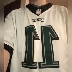 Nike Men's Carson Wentz Philadelphia Eagles White Stitched Jersey XL